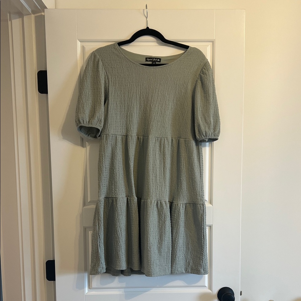 Puff Sleeve Mini Dress